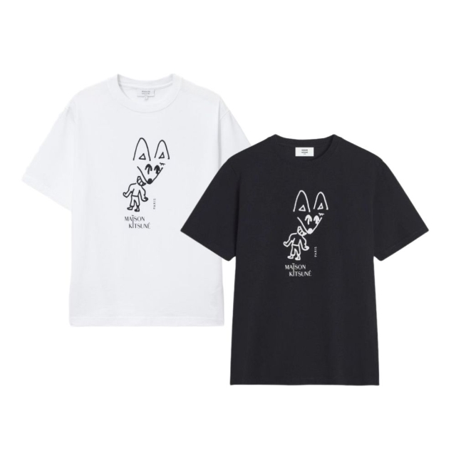 메종키츠네 파티 폭스 반팔티